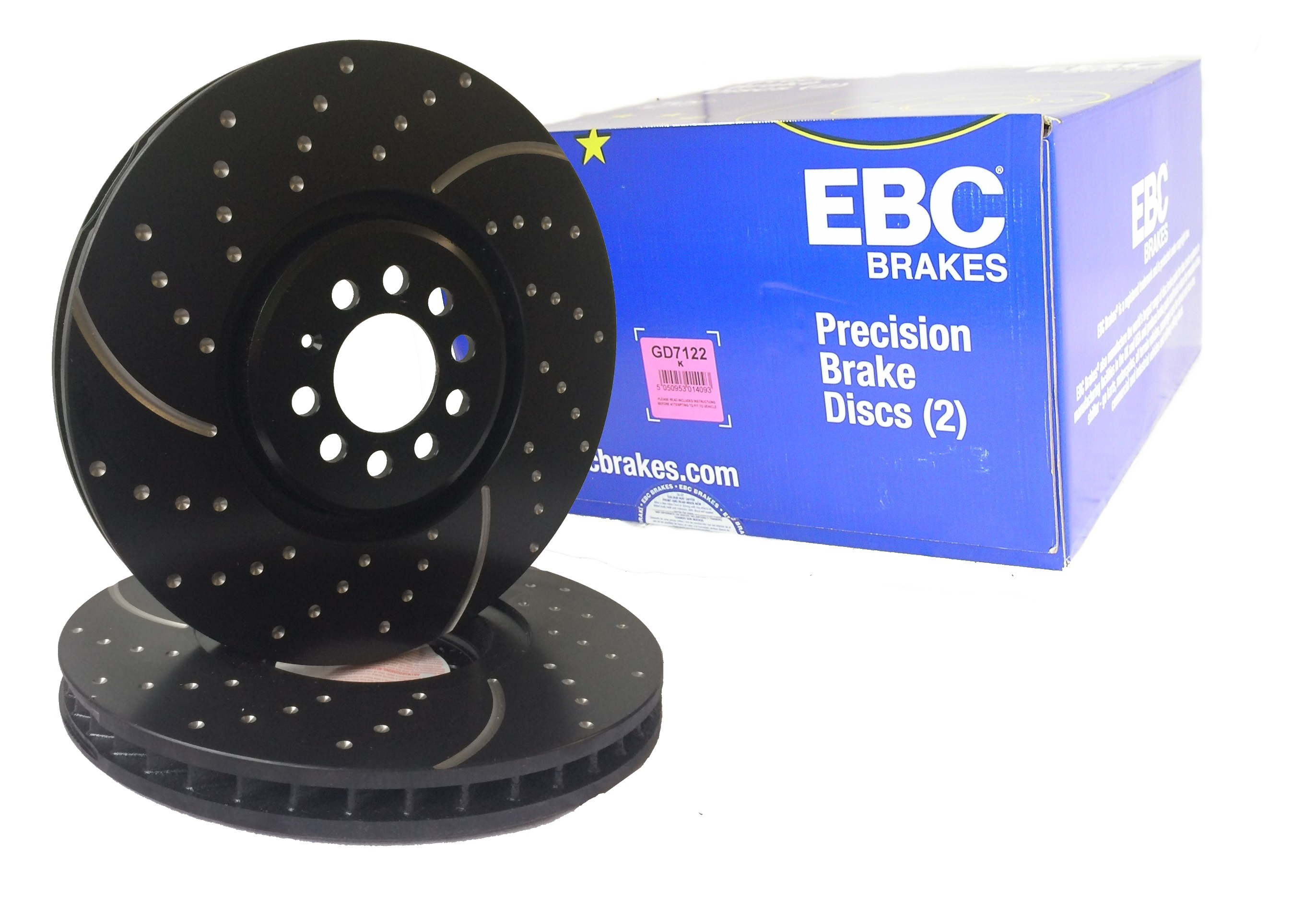 EBC-Bremsscheiben, Turbo Groove Disc Black (2-teilig), VA, NISSAN 350Z Coupe (Z33), 350Z Roadster